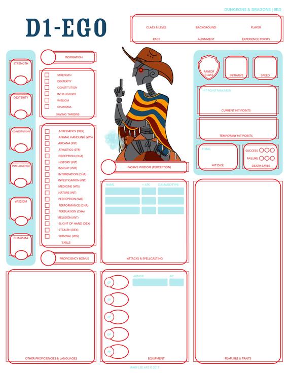 Dungeons And Dragons Character Sheets